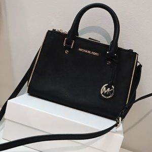Michael Kors double zip small satchel